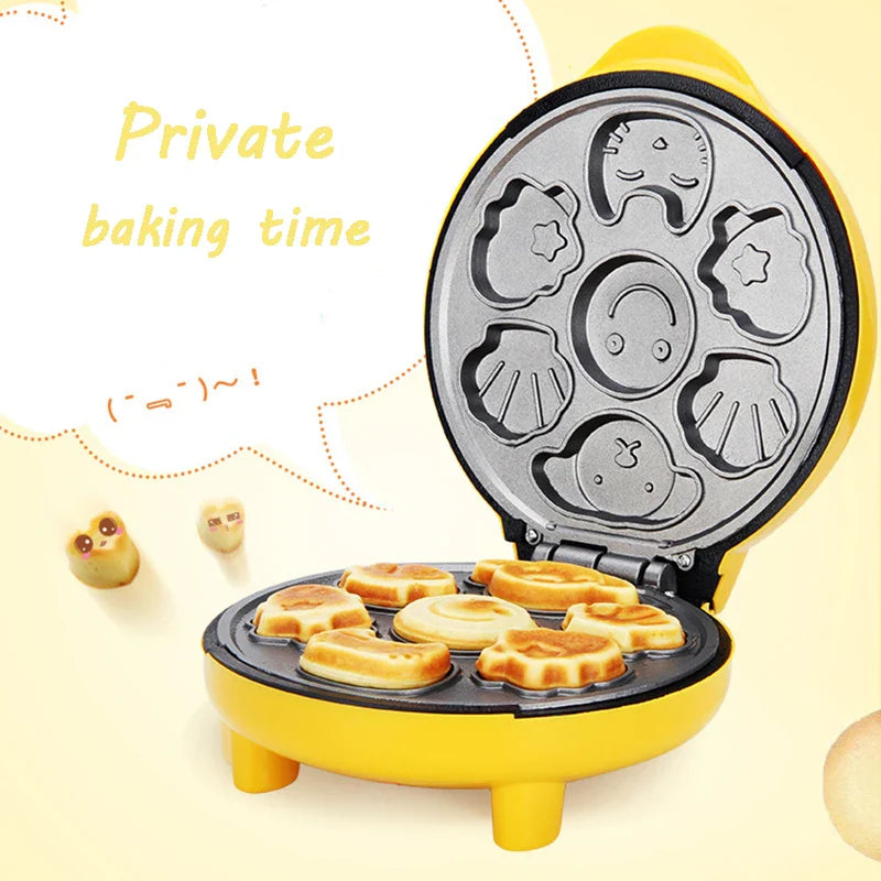 220V Household Auto Cake Maker Portable Breakfast Machine Pancake Bread Machine Double-sided Baking Brotmaschine Kuchenmaschine
