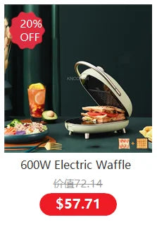 Electric Sandwich Maker Breakfast machine 3 Mins Fast Breakfast Waffle maker Toaster Baking Tools With Non Stick Pan Kitchen