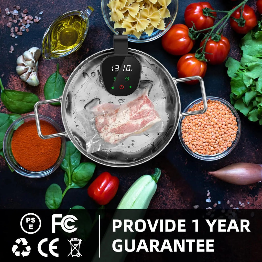 Gison 1800W Waterproof Vacuum Sous Vide Cooker Immersion Kitchen Cooking Tool With LED Digital Display Smart Slow Cooker Heater