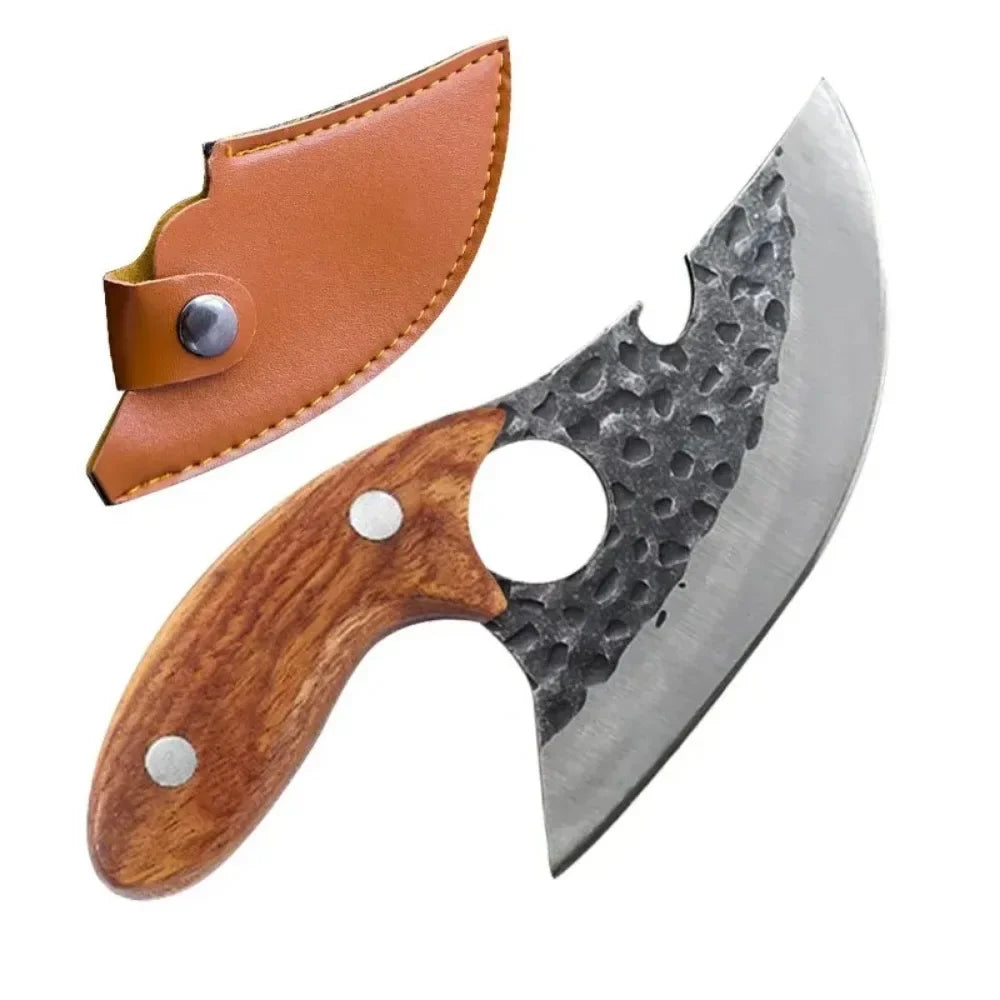 1 Set Multifunctional Knife Meat Cleaver Bone Cleaver Forging Knife Stainless Steel Kitchen Knife Cooking Tools BBQ