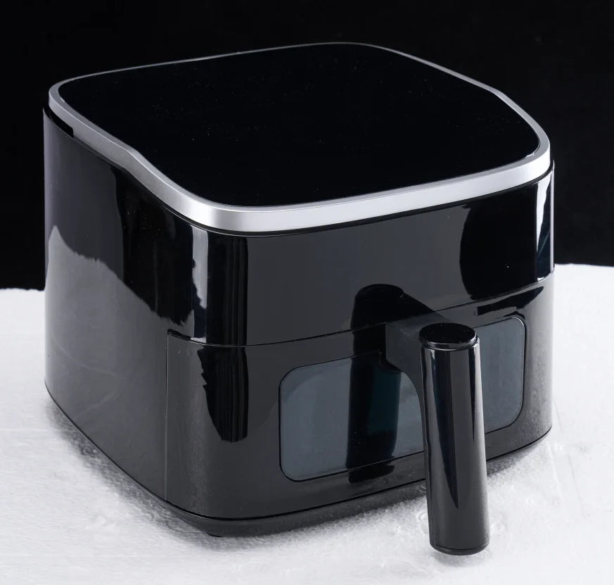 4QT Air Fryer with Visible Window, 1500W Digital Touchscreen Air Fryer with 8 Presets, Black
