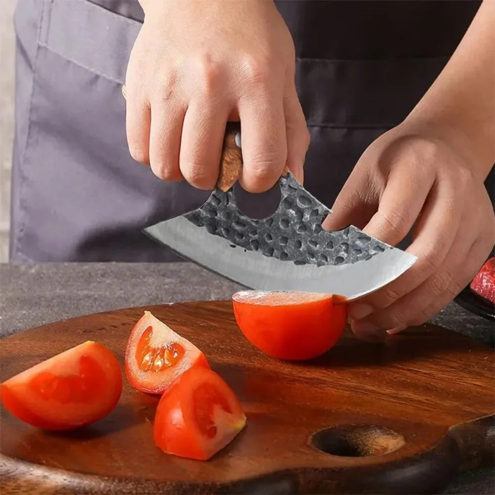 1 Set Multifunctional Knife Meat Cleaver Bone Cleaver Forging Knife Stainless Steel Kitchen Knife Cooking Tools BBQ