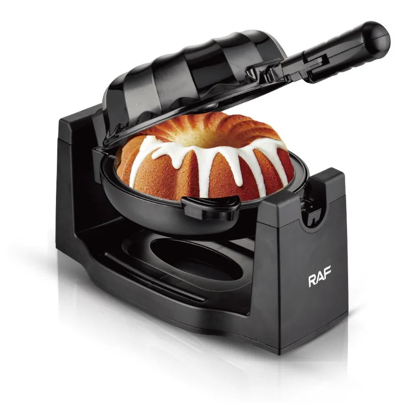 Flip Cake Maker Bread Makers Home Breakfast Toaster Rotary Sandwich Light Food Maker Breakfast Machine Suitable for Kitchen