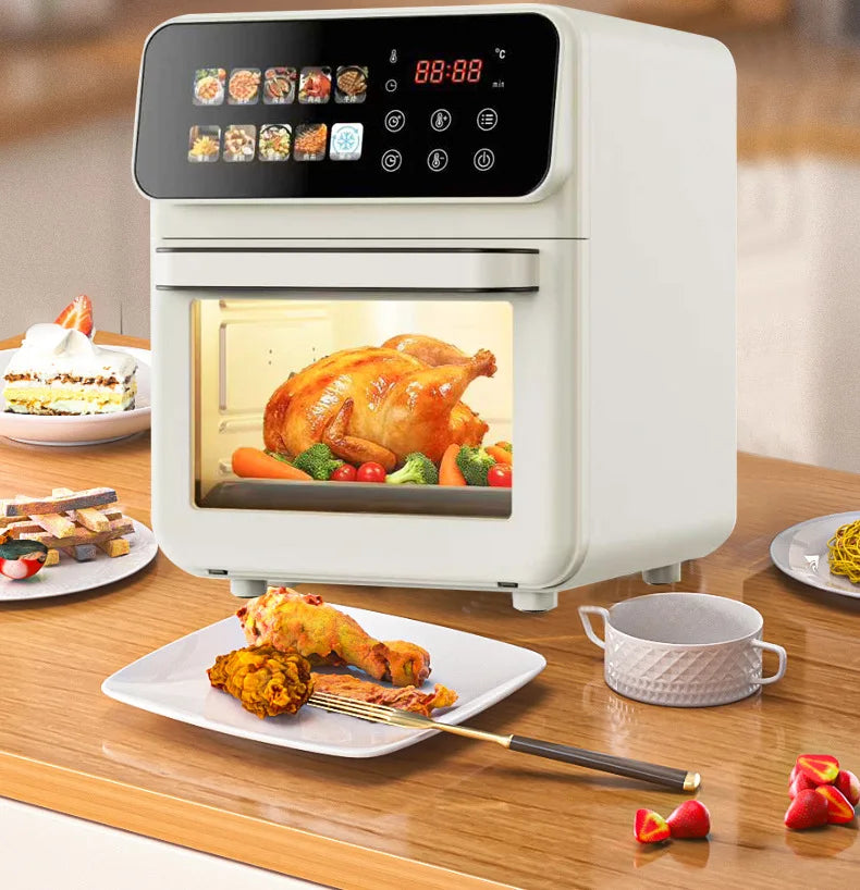 Air Frying Oven Steaming and Baking Integrated Electric Oven Household Multi-functional Visual Model Fumes-free Baking Fryer