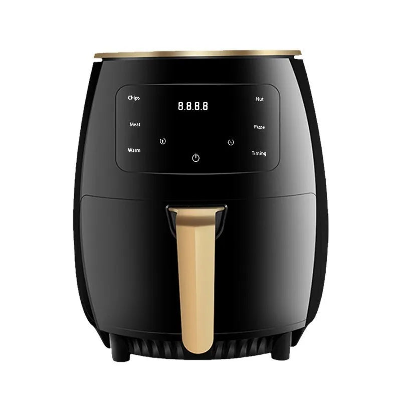 New 6l Large Capacity Digital Touch Air Fryer Multi Use Non Stick Energy Saving Easy Clean Oven For Household Kitchen Cooking