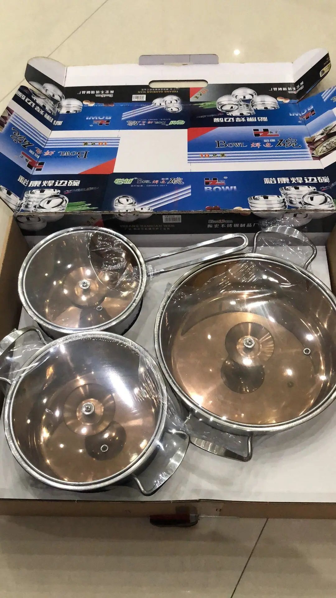 New Item Stainless Steel Cookware Set Large Noodle Cooking Pot Set Pasta Pots