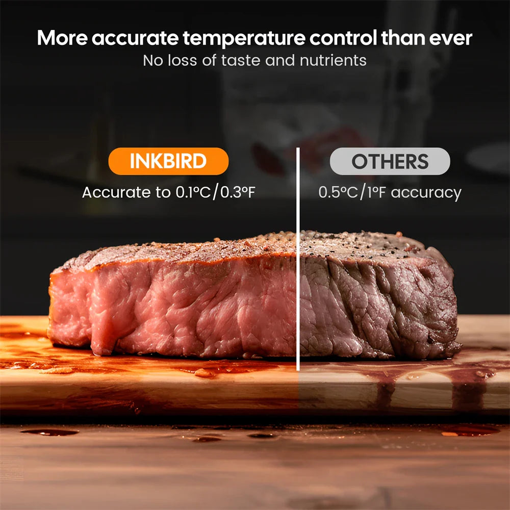 INKBIRD 4 Types 1000W WiFi Sous Vide Machine EU Plug Sous Vide Cooker APP Remote Control Recipes Alarms Timer For Cooking