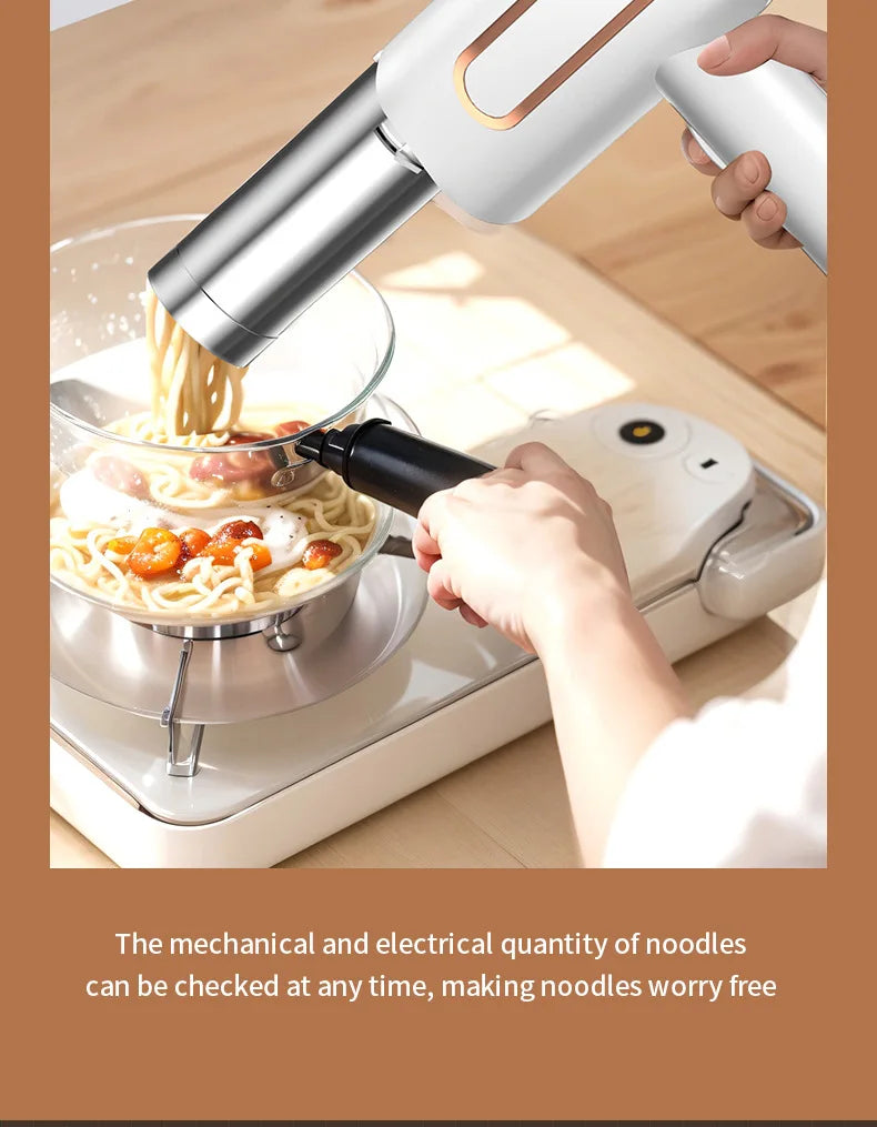 Electric Cordless Noodle Maker Portable Noodle Press Home Appliances Outdoor Kitchen Home Breakfast Smart Noodle Maker Household