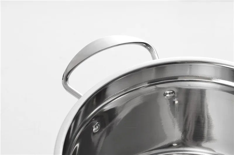 New Item Stainless Steel Cookware Set Large Noodle Cooking Pot Set Pasta Pots