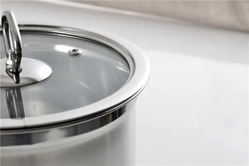 New Item Stainless Steel Cookware Set Large Noodle Cooking Pot Set Pasta Pots