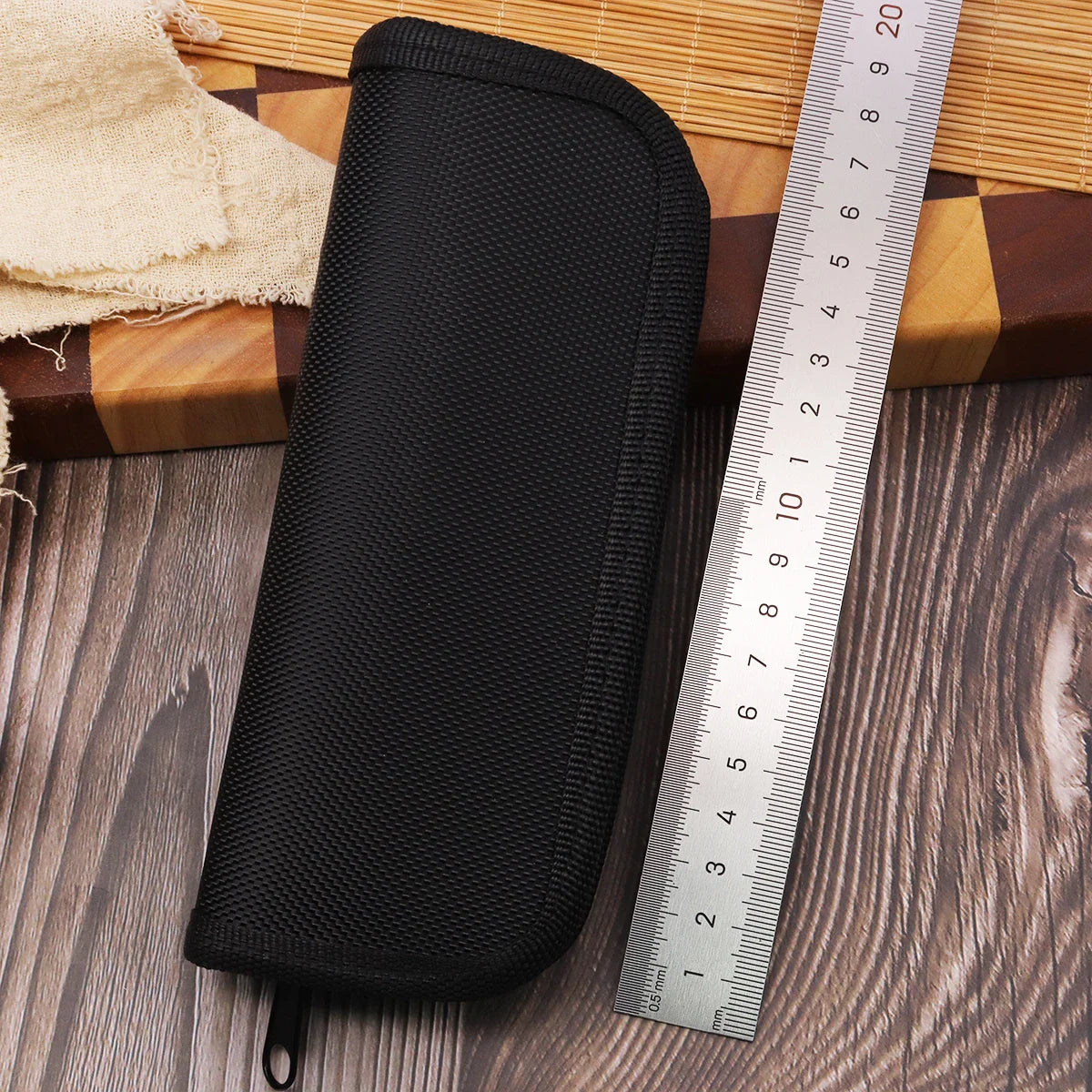 WXCOO Damascus Steel Folding Knife Non-Slip Handle Pocket Knife Stainless Steel Meat Cleaver BBQ Kitchen Knife with Sheath