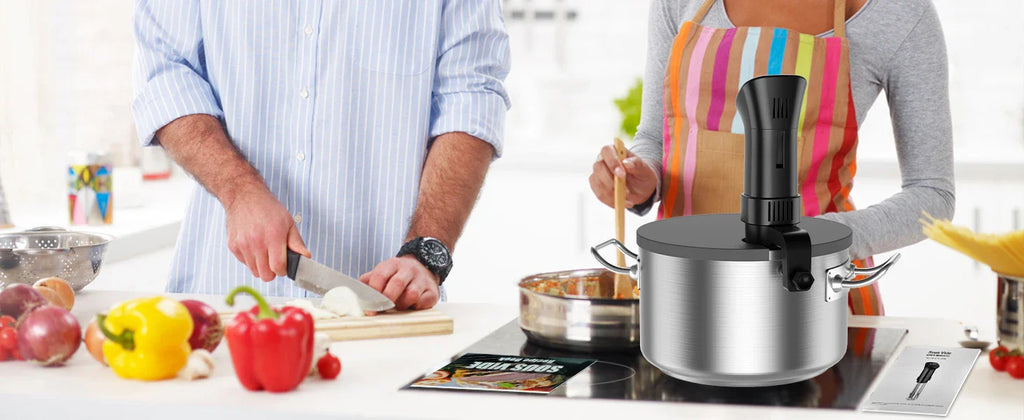 Gison 1800W Waterproof Vacuum Sous Vide Cooker Immersion Kitchen Cooking Tool With LED Digital Display Smart Slow Cooker Heater