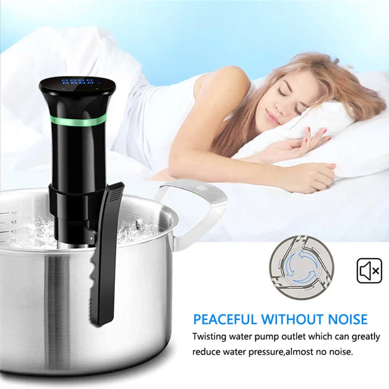 Sous Vide WIFI 1100W High-Power with Slow Cooker Function  99-Hour Timer & Precision Vacuum Cooking, ±0.1°C Temperature Contr