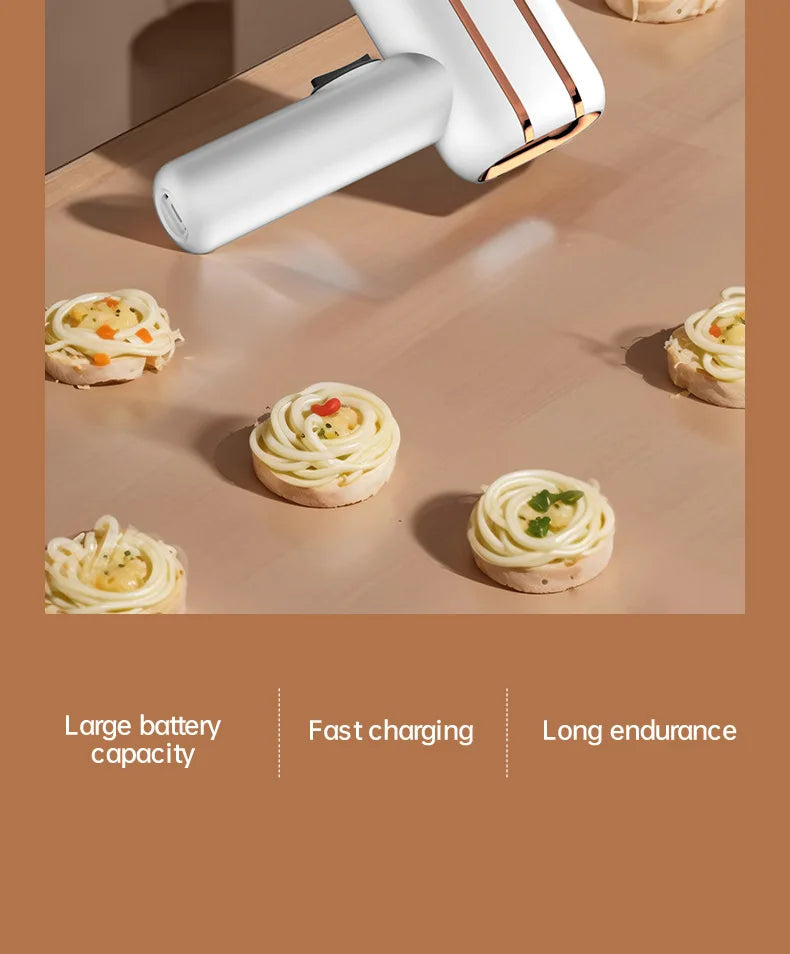 Electric Cordless Noodle Maker Portable Noodle Press Home Appliances Outdoor Kitchen Home Breakfast Smart Noodle Maker Household