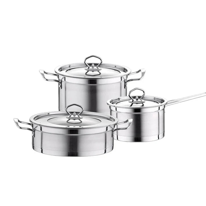 New Item Stainless Steel Cookware Set Large Noodle Cooking Pot Set Pasta Pots