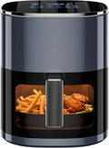12-in-1 Air Fryer 6.34 Qt, Digital Preset Airfryer with Visible Window, Nonstick and Dishwasher-Safe Basket,Air Fry,Fries,1700W