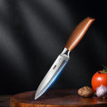 High-grade stainless steel kitchen knife, home imitation wood handle chef's sharp bone knife - new Seiko butcher's bone knife