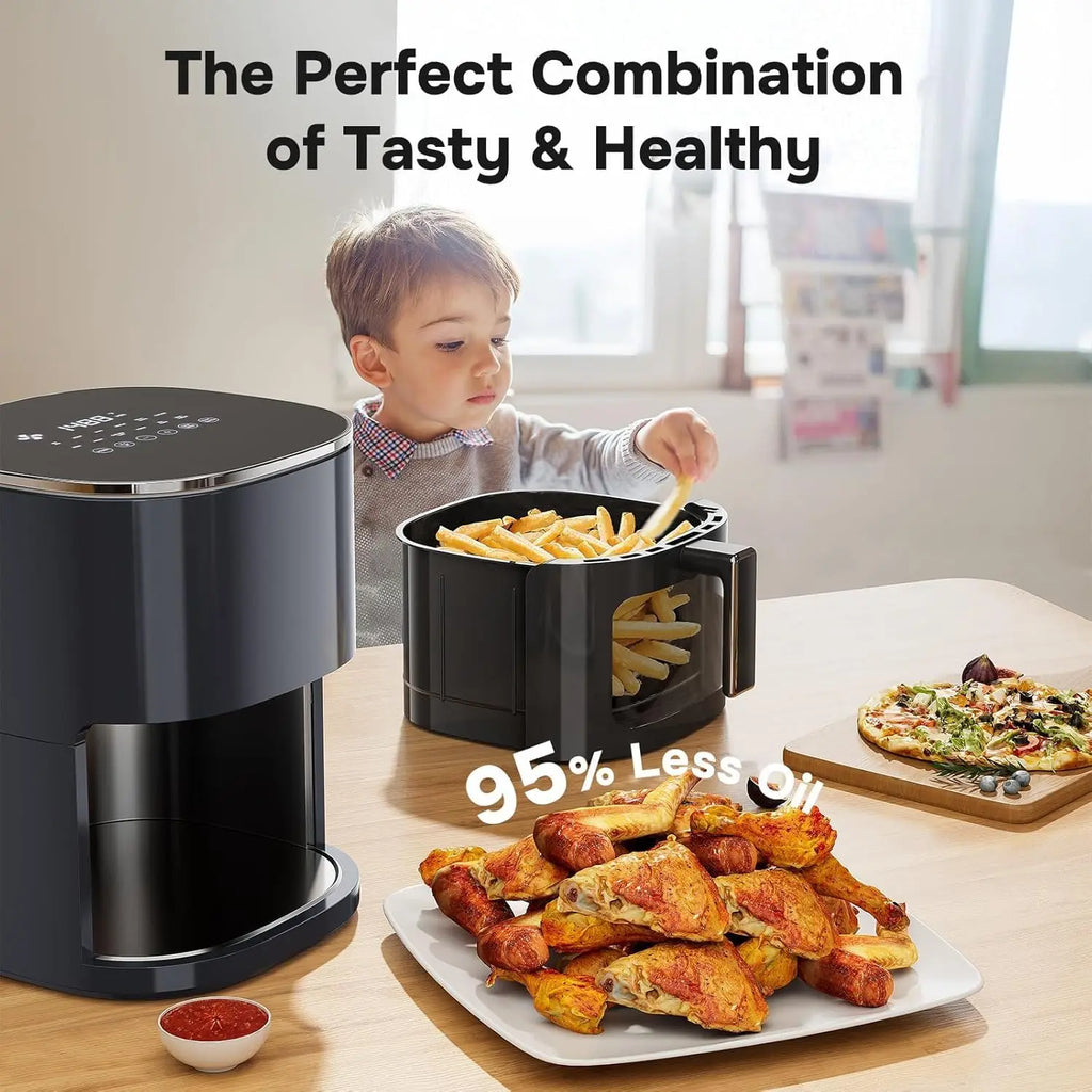 12-in-1 Air Fryer 6.34 Qt, Digital Preset Airfryer with Visible Window, Nonstick and Dishwasher-Safe Basket,Air Fry,Fries,1700W
