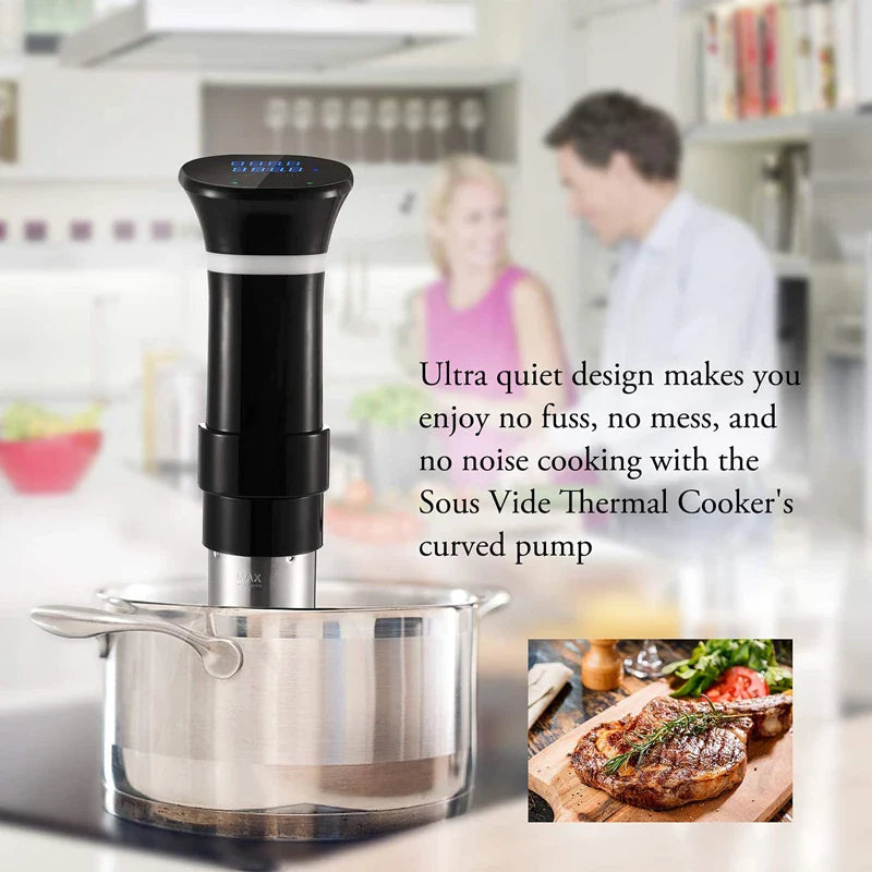 Sous Vide WIFI 1100W High-Power with Slow Cooker Function  99-Hour Timer & Precision Vacuum Cooking, ±0.1°C Temperature Contr